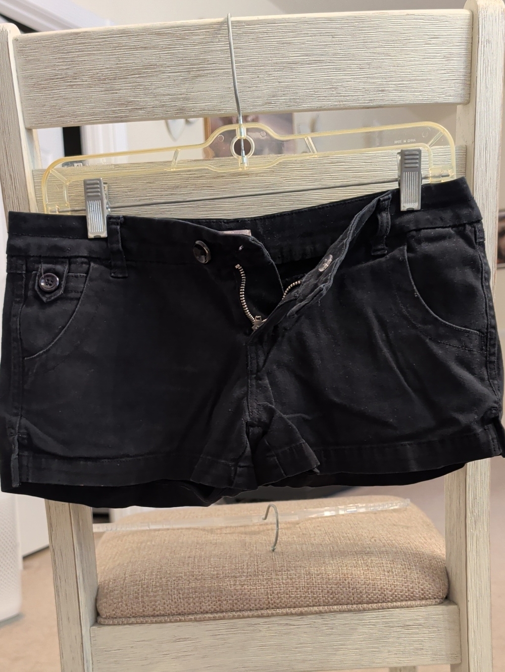 BeBop Black Women's Denim-Style Jean Shorts